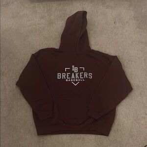 Breakers Baseball Maroon Hoodie